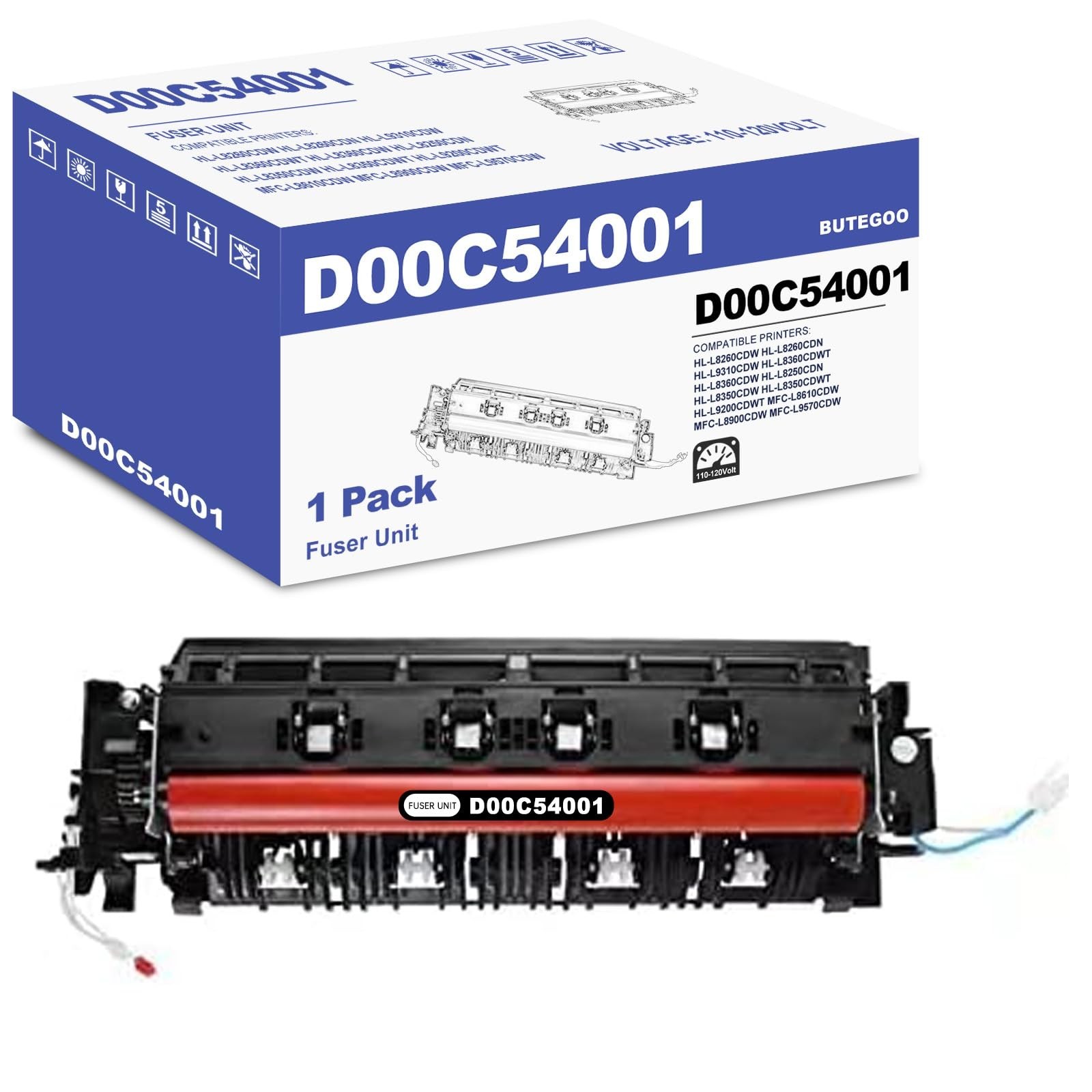 D00C54001 D01CEC001 Fuser Unit Replacement for Brother HL-L8260CDW HL-L8260CD...