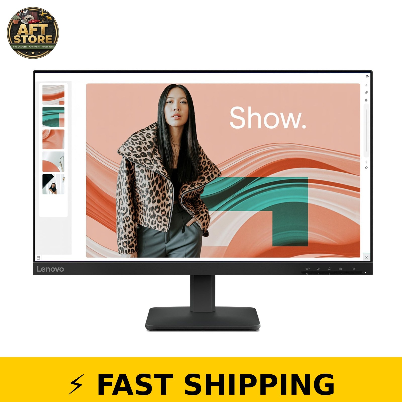 Lenovo L24-4e 23.8" FHD IPS Monitor - 100Hz Refresh Rate - Raven Black