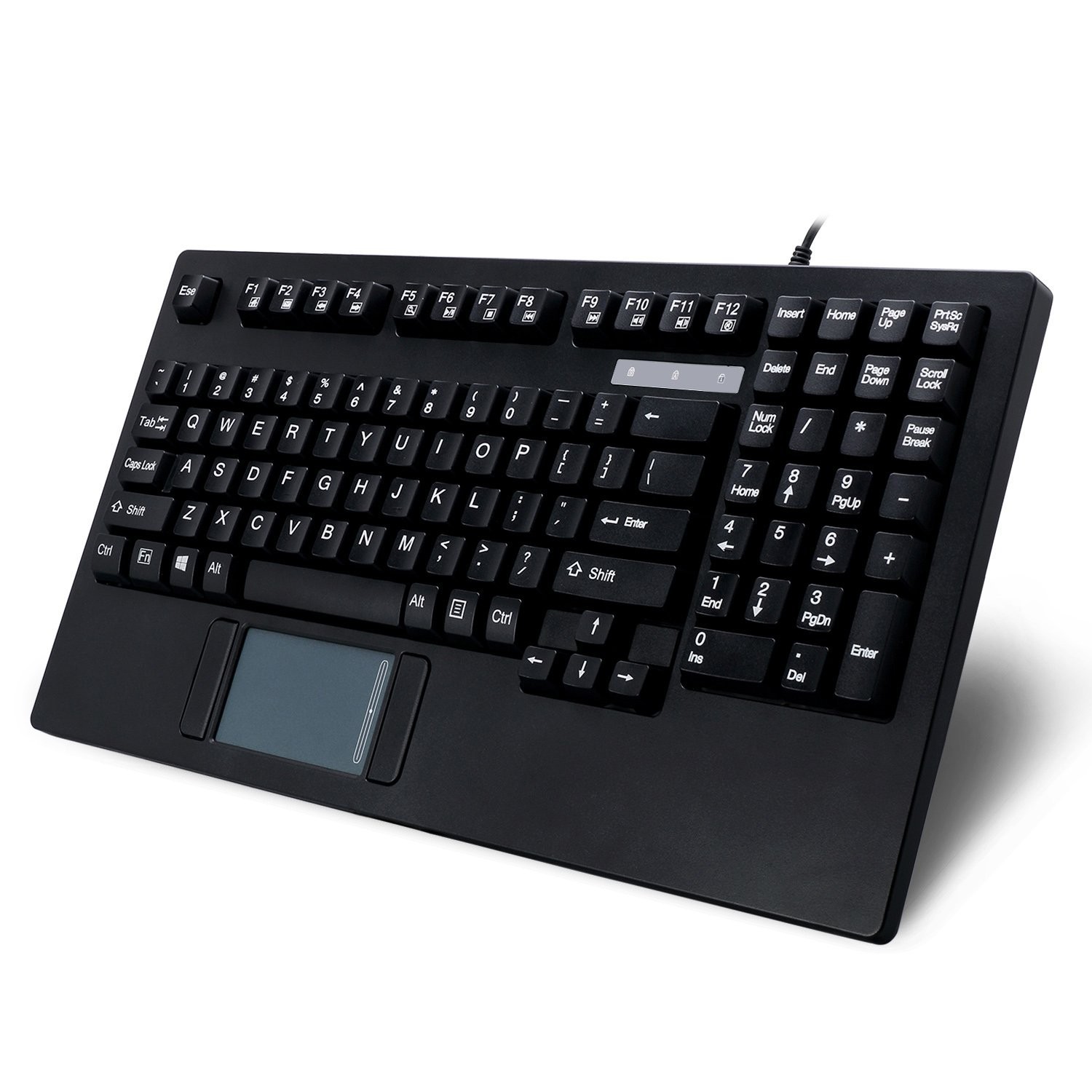 Adesso AKB-425UB - Easytouch Rackmount USB Touchpad Keyboard, Black