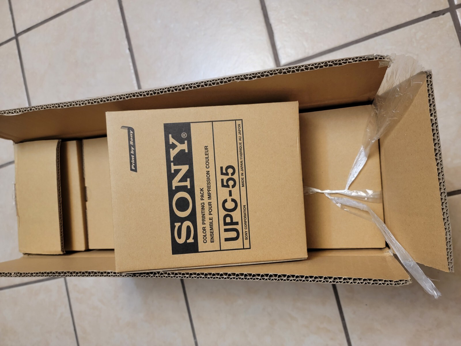 Lot of 5 bxs. Sony UPC-55 Color Printing Paper Brand New