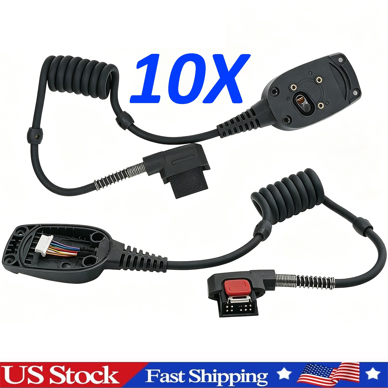 10Pcs Power Scan Cable for Symbol Ring Barcode Scanner RS409 RS419 WT4090 WT41N0