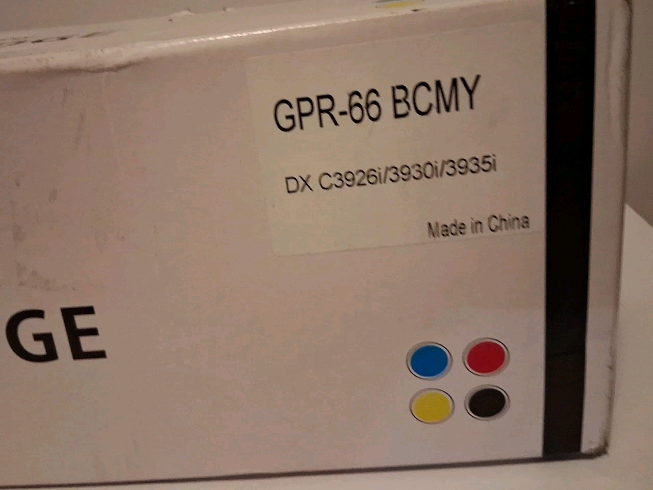 GPR-66 Toner 4 Pack for Canon C3926i C3930i C3935i Black CMY