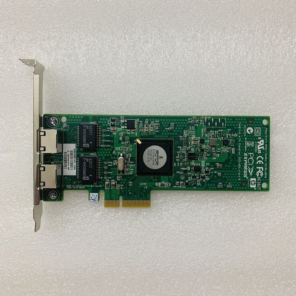  HP NC382T Dual Port 1GB Gigabit NIC PCIe Server Adapter 458491-001 453055-001