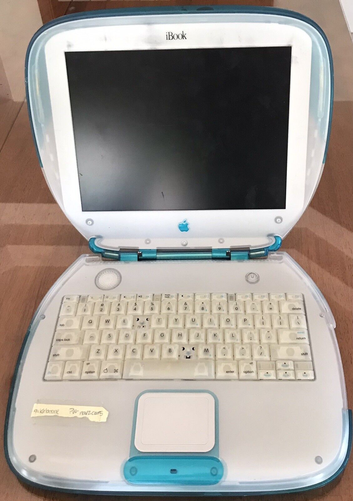 Vintage Apple Blueberry Clamshell iBook G3 M2453 Untested No Power Cord