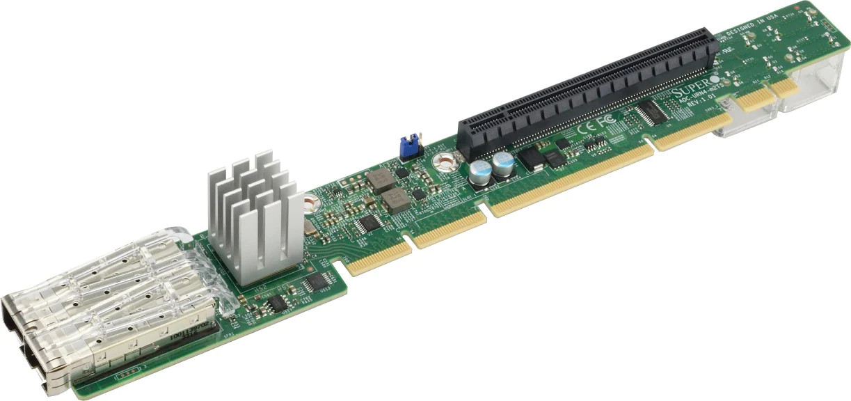 Supermicro AOC-URN4-M2TS 1U Ultra Riser 2-port 25GbE SFP28, based on Mellanox 