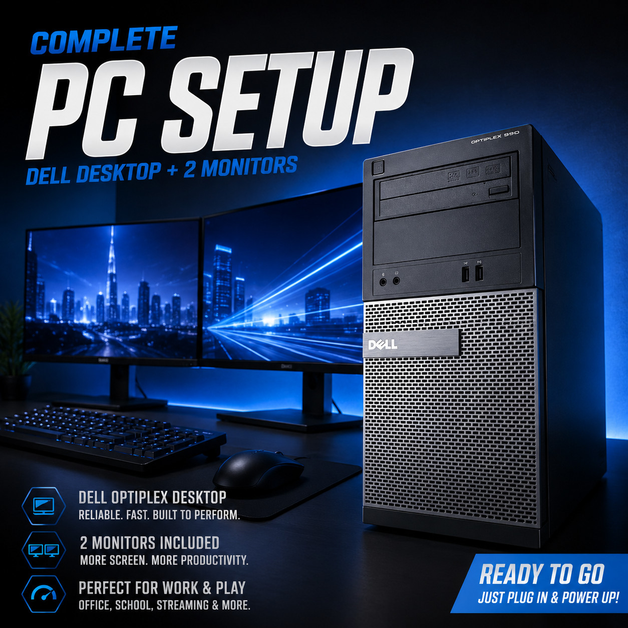 Gaming PC Setup For Sale – Includes 2 Monitors  Selling my gaming PC setup. Runs