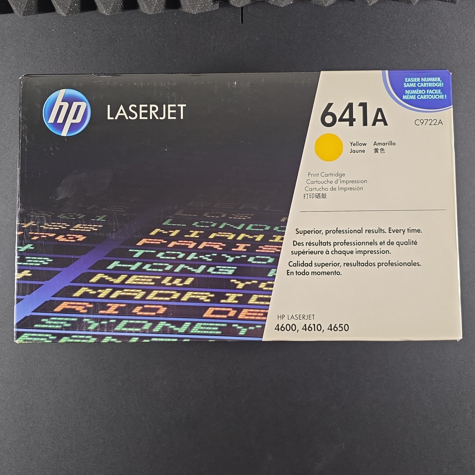 New Sealed OEM Deadstock HP 641A Yellow Color LaserJet Print Toner Cartridge 