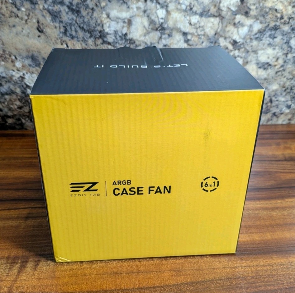 EZDIY-FAB 120mm RGB Case Fan 6 Pack ARGB Aura SYNC Speed Control