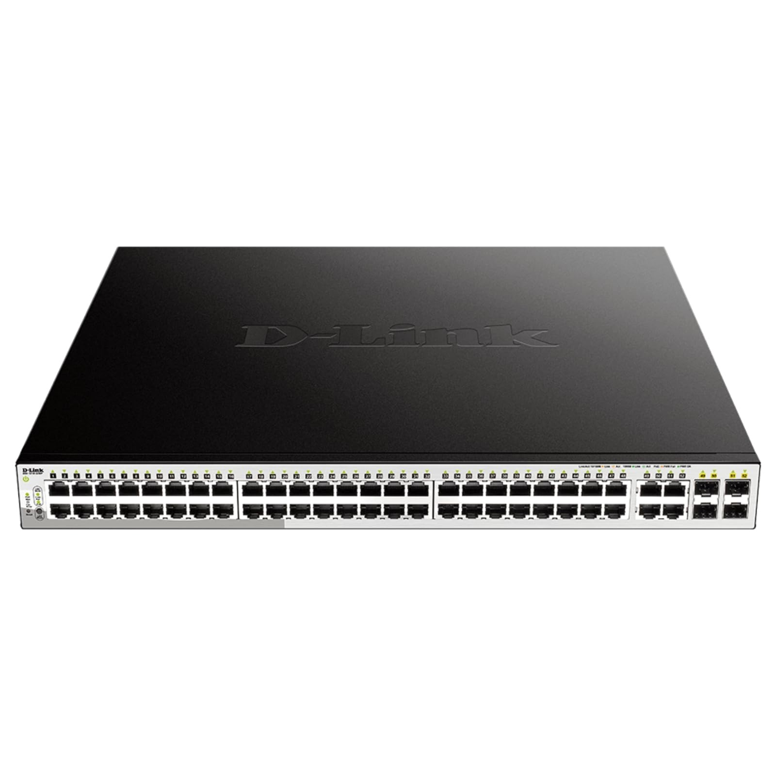 D-Link 52-Port Gigabit Smart Managed PoE+Switch 48 PoE+Ports 370W+4 Combo SFP