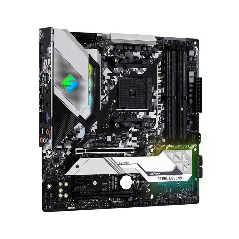 For ASRock B550M Steel Legend Desktop Motherboard Socket B550 AM4 DDR4