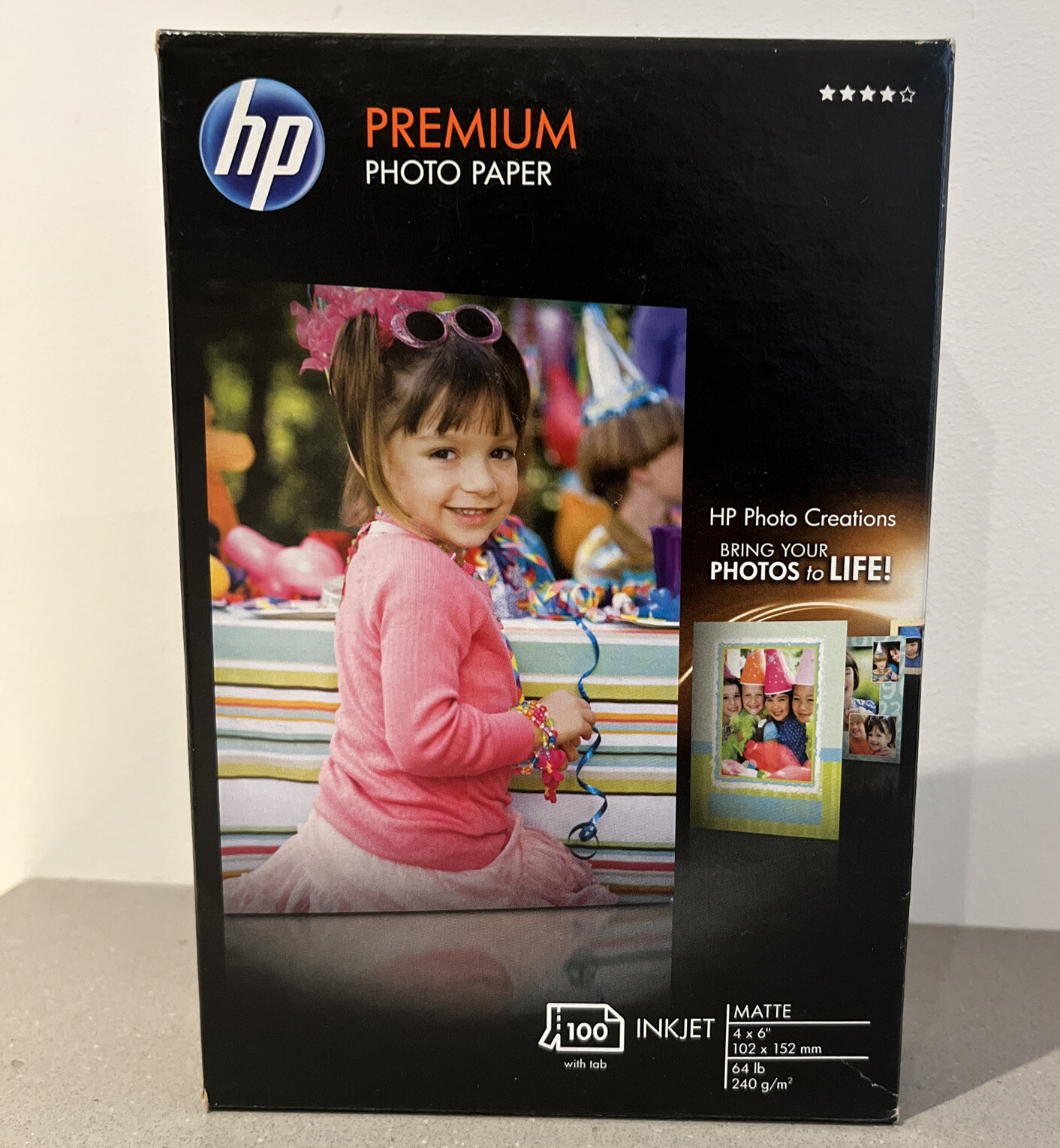 HP Premium Photo 4x6 Paper Matte Finish - 100 count - INKJET Printer