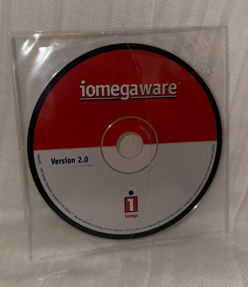 Vintage 1999 Iomegaware Version 2.0 CD-ROM *Disc Only*