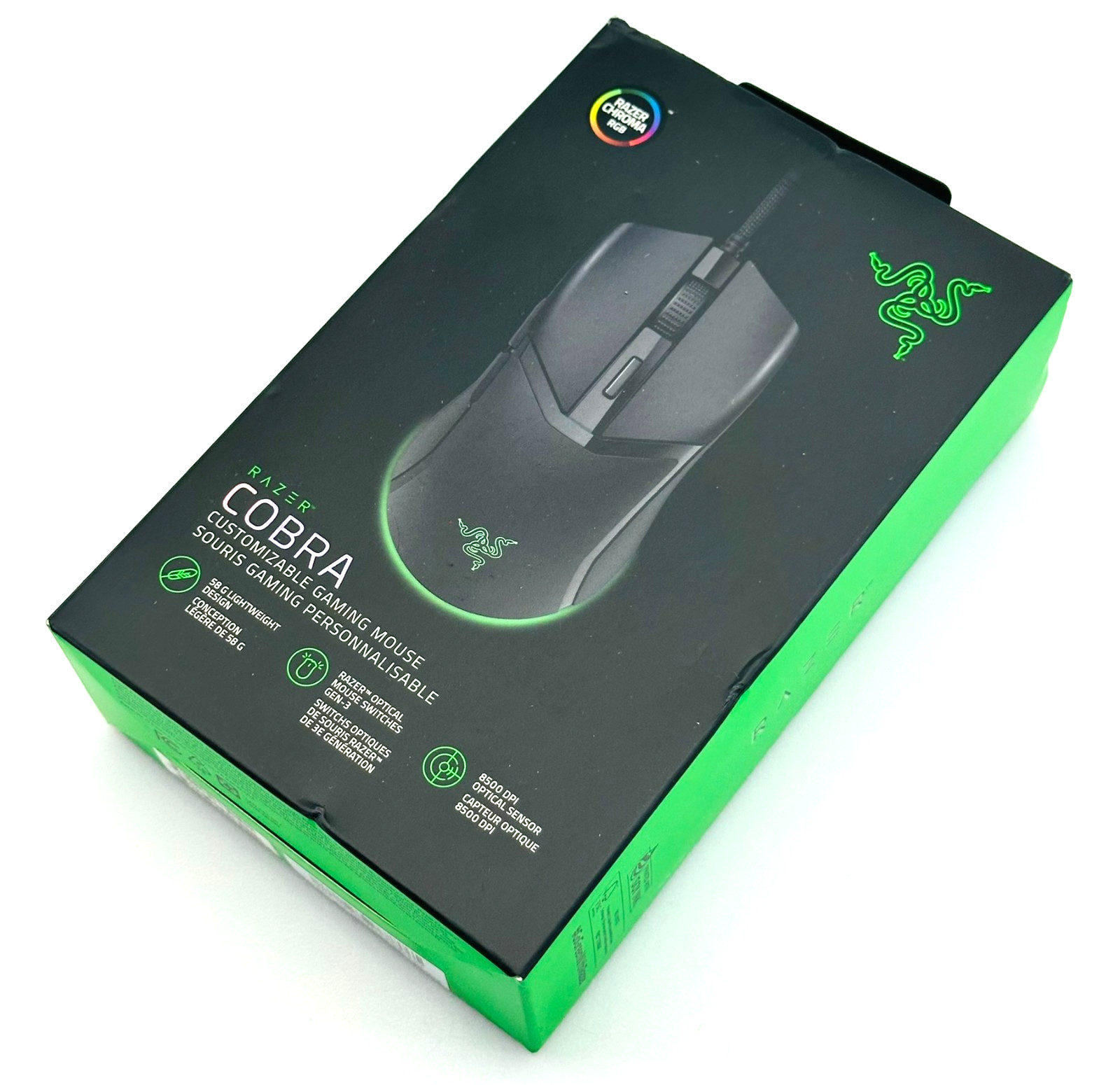 Authentic Razer Cobra Wired Gaming Mouse (RZ01-04650100-R3U1)