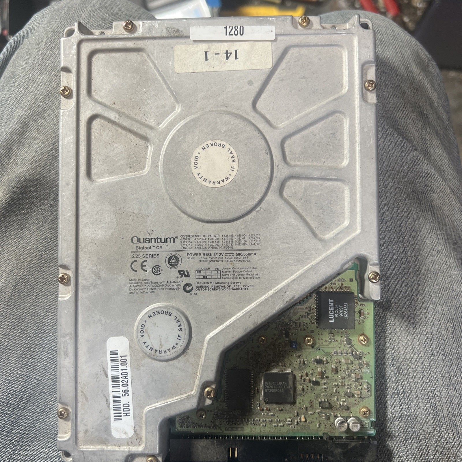 Quantum - Bigfoot CY 6480AT - 6GB - SEE DESCRIPTION - TESTED - WORKING - Vintage