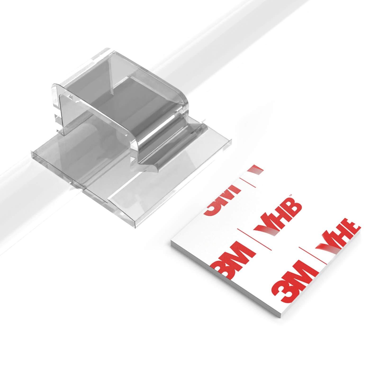 Cable Clips with Strong Self-Adhesive, R Shape Cable Management TV PC Wire Ho...