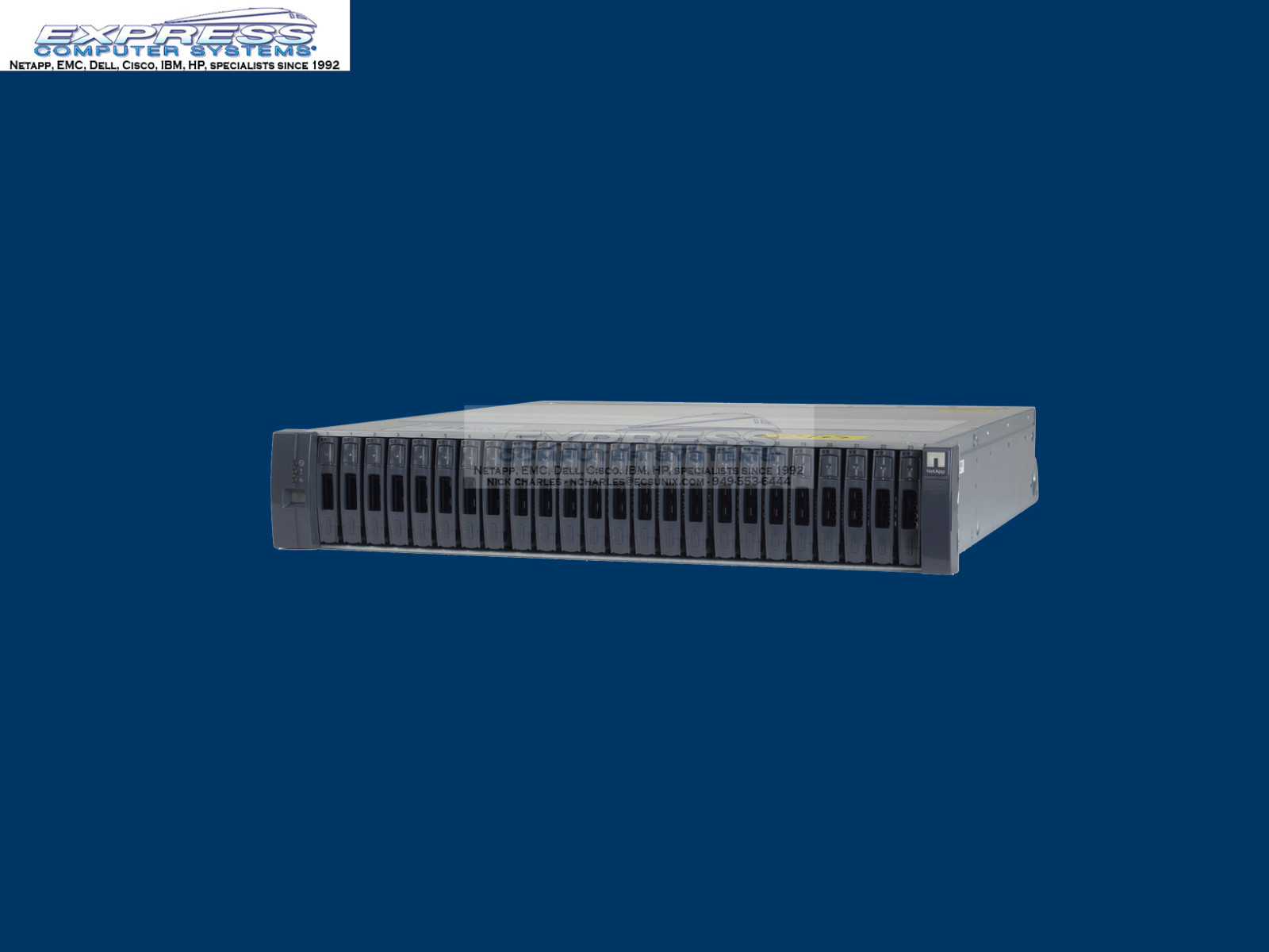 Netapp DS224C 24x 200GB SSD X446A-R6 6gbps 4.8TB Expansion Shelf 