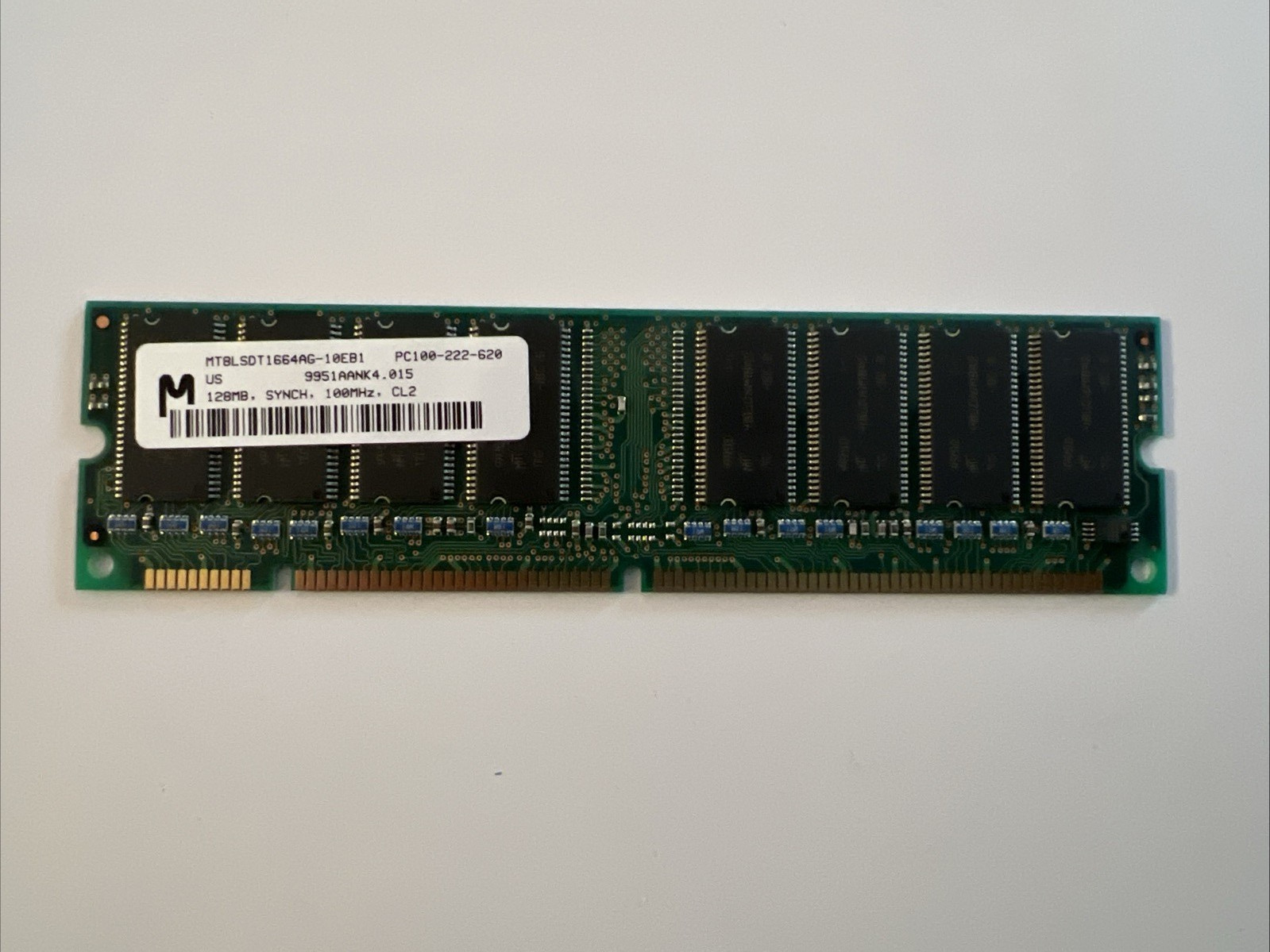 Micron 128MB SDRAM DIMM - MT8LSDT1664AG-10EB1 - Vintage PC Memory
