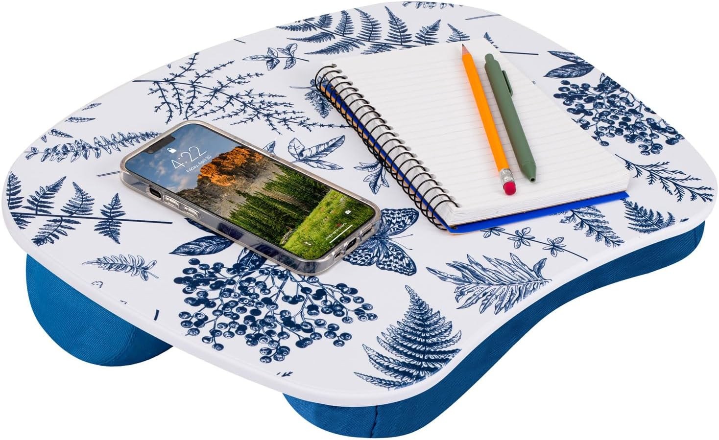 MyStyle Lap Desk - Blue Garden Fits 15.6" Laptops