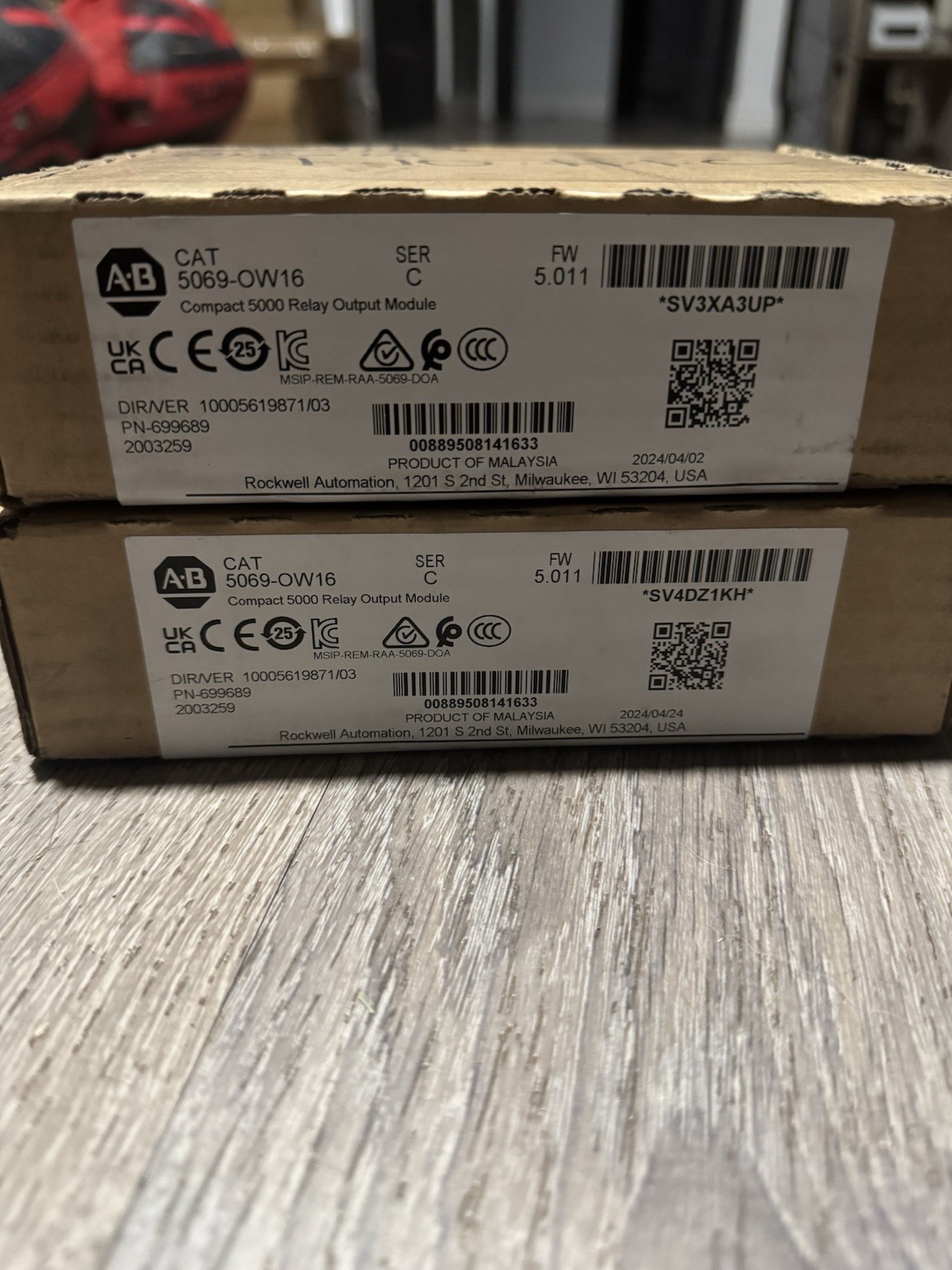 Surplus Sealed Allen-Bradley 5069-OW16 Ser C Compact 5000 Relay Output New Qty.