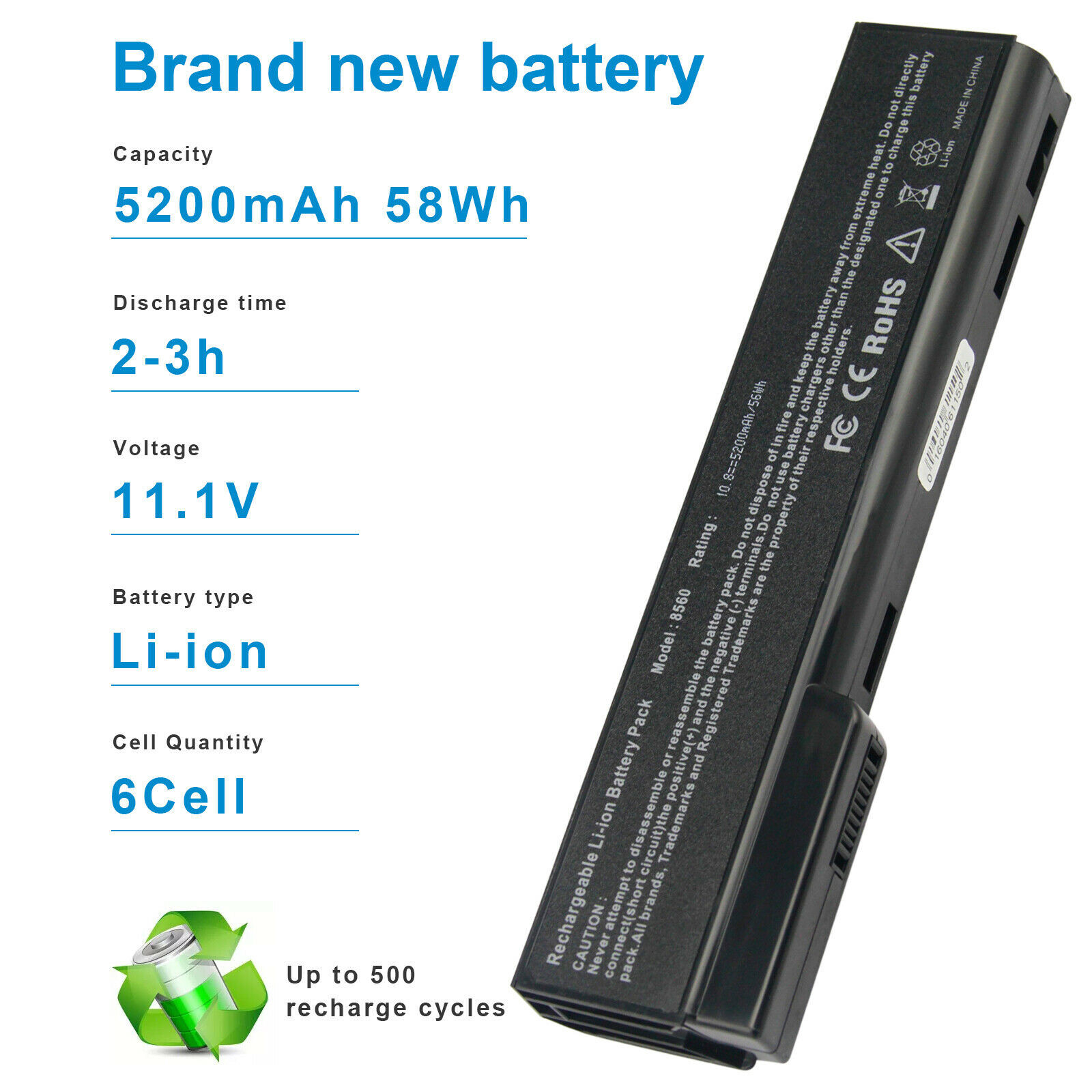 🧡LOT 30x 6360b Battery For HP 8460P 8470p 8560p 6460b 6465b 6470b 6475b 6570b