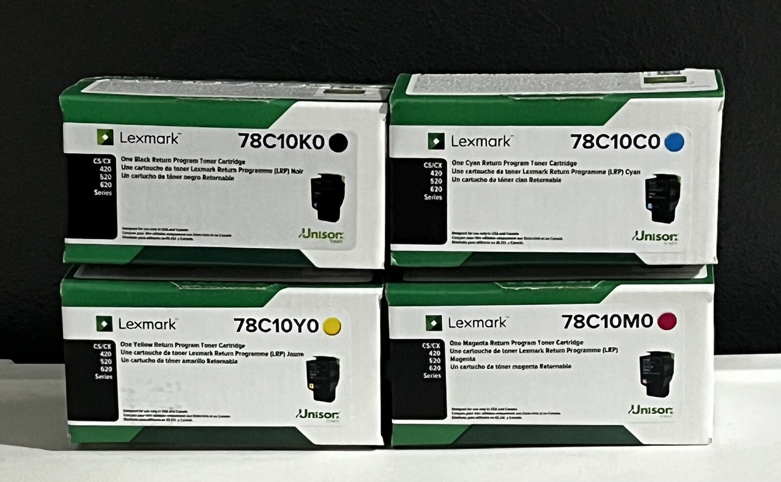 LEXMARK UNISON CS/CX 420-520- 620 78C10K0 78C10Y0 78C10M0 78C10C0 NEW OEM
