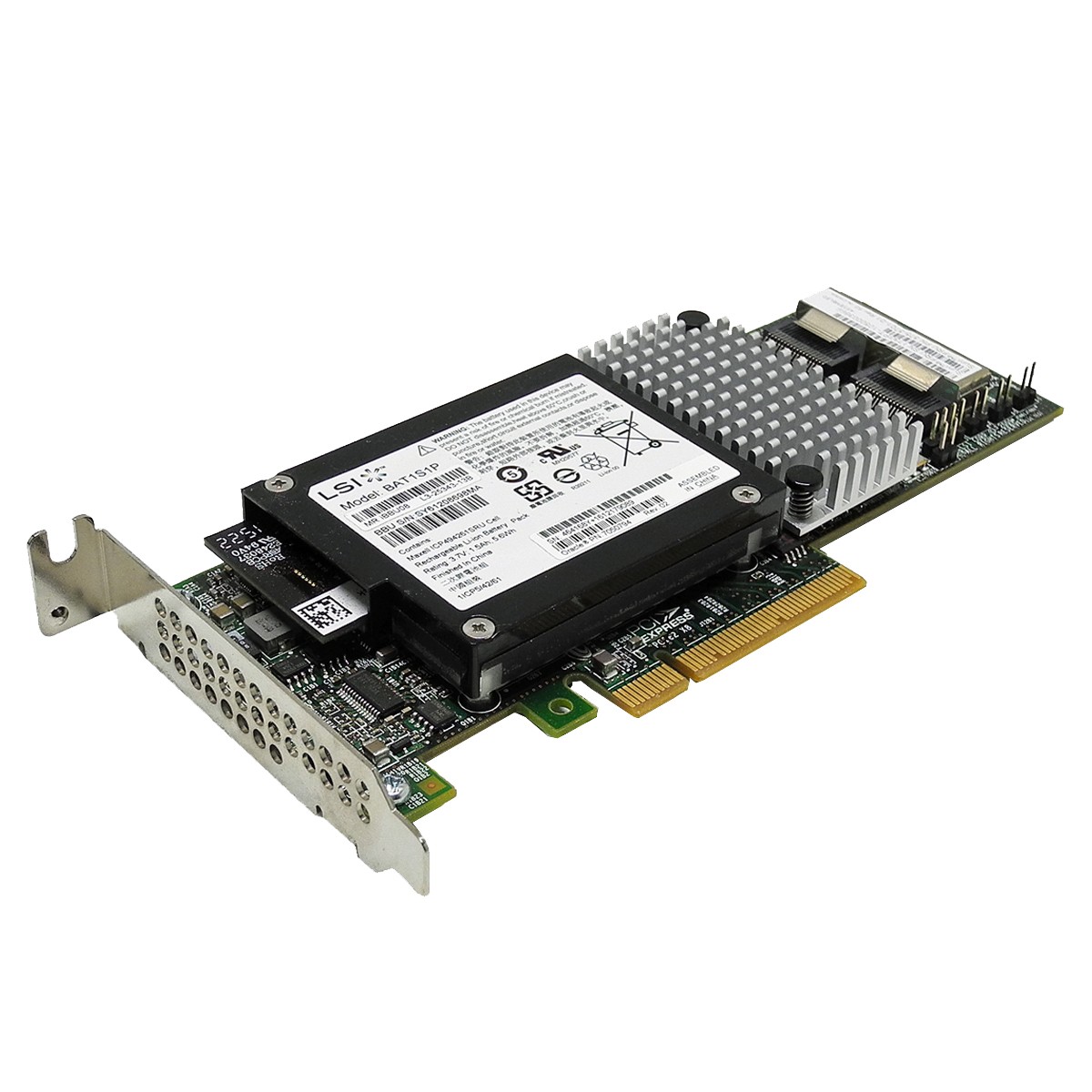 Sun Oracle 7047503 LSI MR SAS 9261-8i 6G PCIe x8 RAID Controller + BBU LP