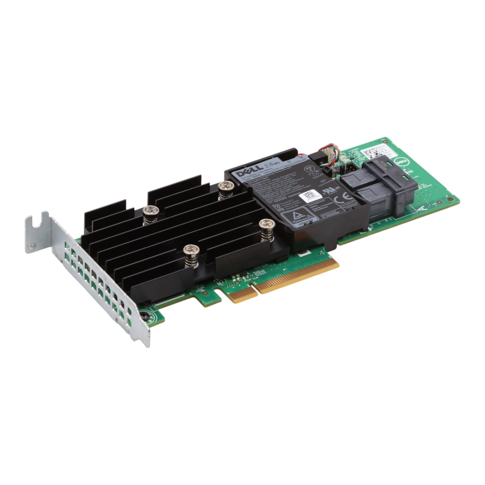 Dell PERC H740P 03JH35 12G SAS PCIe x8 RAID Controller 8GB Cache + Y2RV2 BBU LP