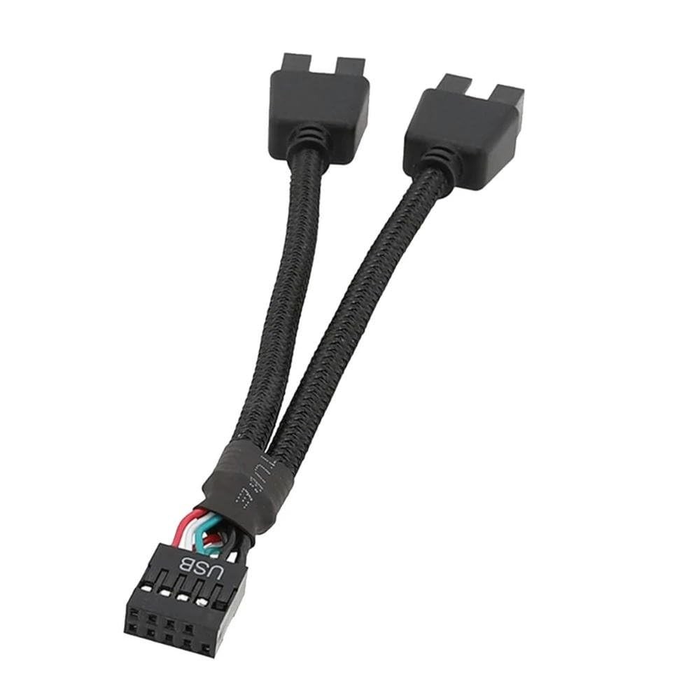 1 Pack Motherboard 9 Pin USB 2.0 to Dual 9 Extension Splitter,... 