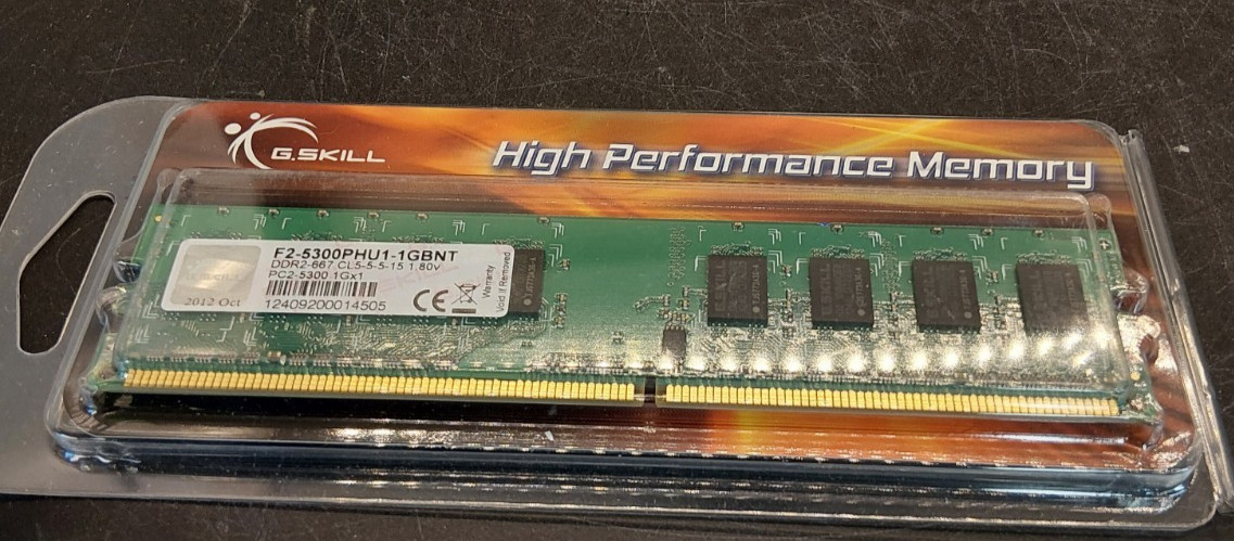G.Skill 2GB (2x1GB) DDR2-667 PC2-5300 F2-5300PHU1-1GBNT Desktop Ram Memory Kit