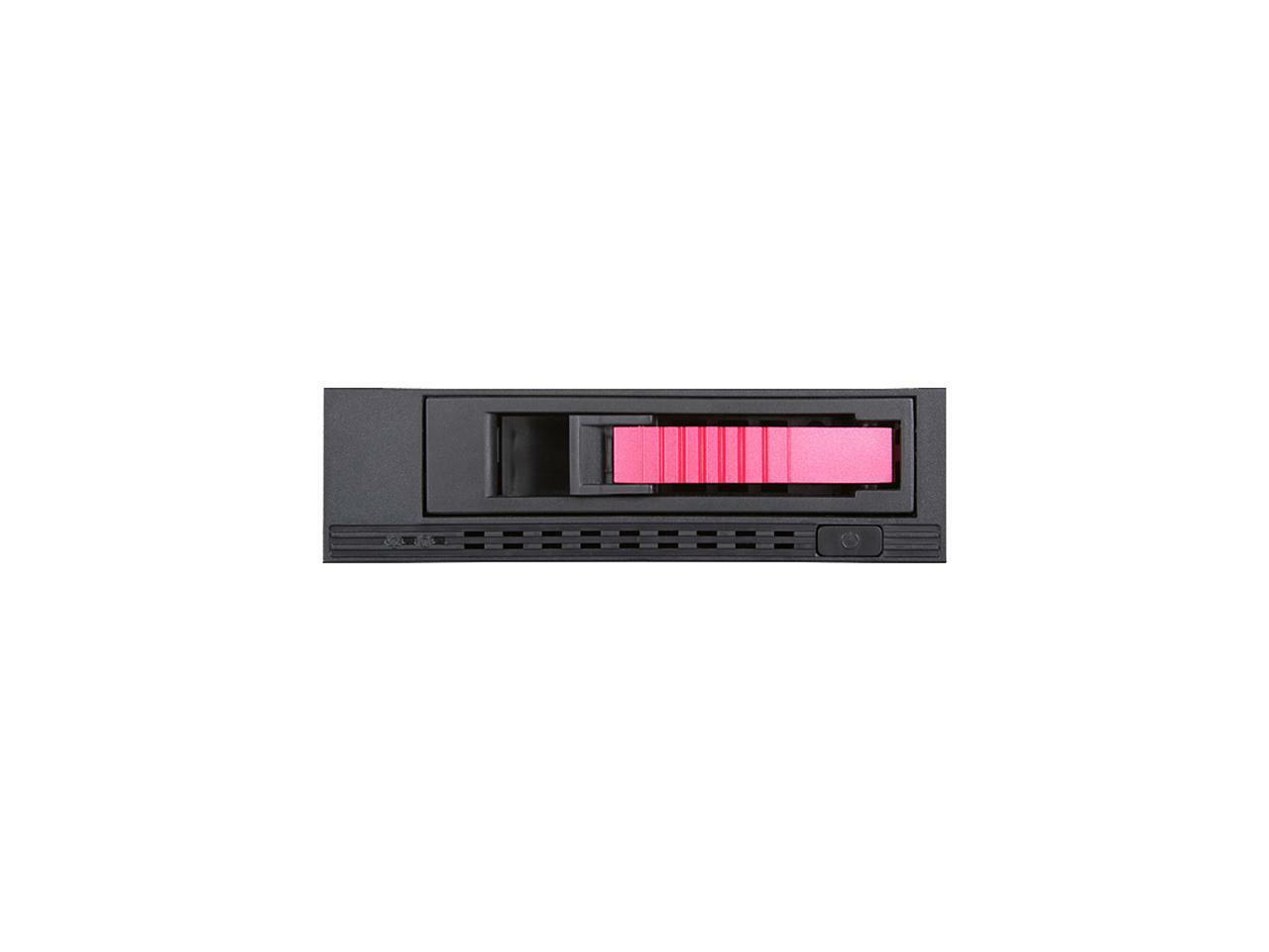 iStarUSA T-7M1HD-RED 5.25" to 3.5" 2.5" 12Gb/s HDD SSD Hot-swap Rack (Red Tray)
