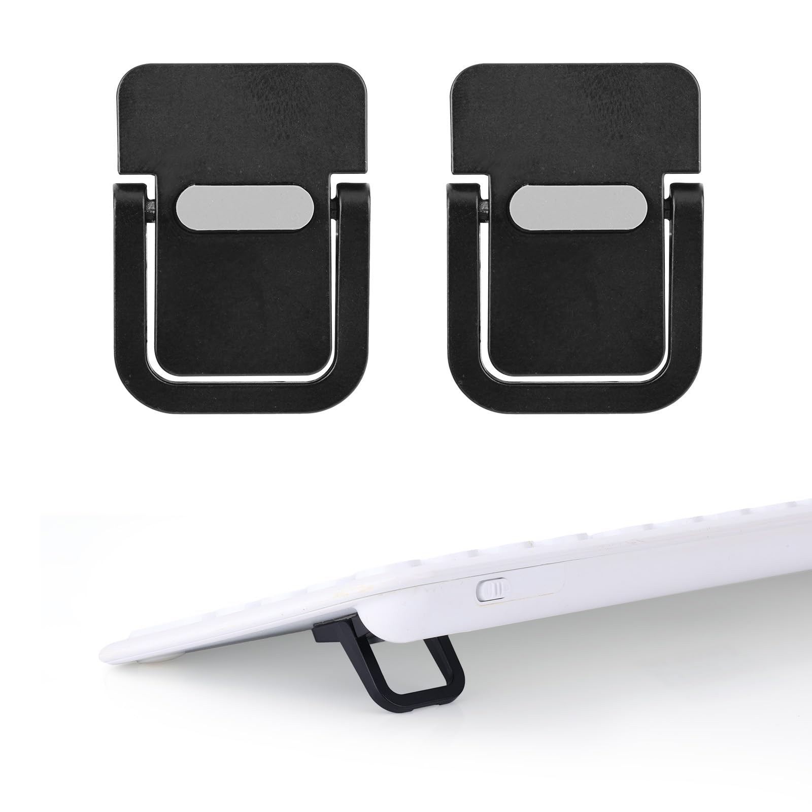 2 PCS Mini Portable Laptop Stand Zinc Alloy Foldable Keyboard Riser Lift