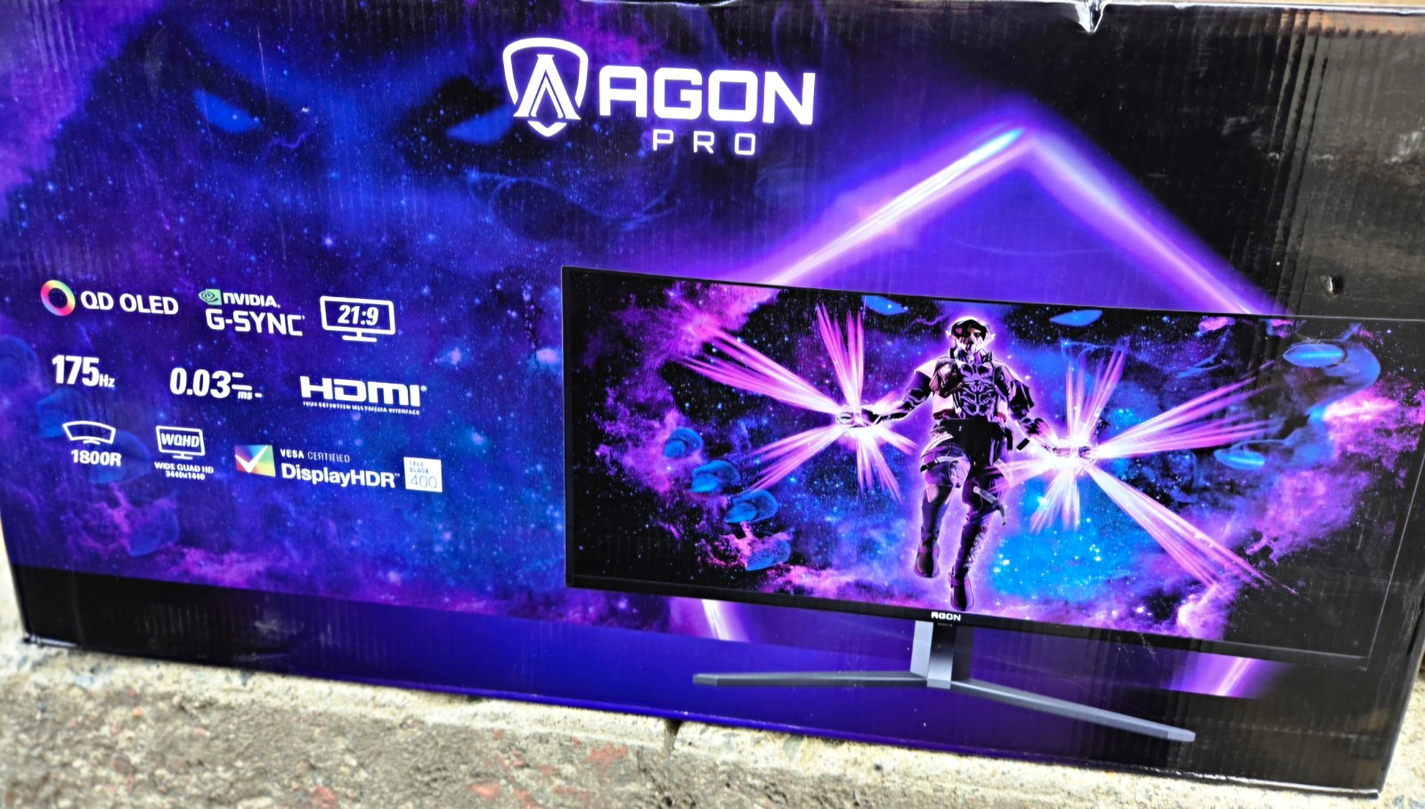 AOC AGON PRO AG346UCD 34in QD-OLED Curved 3440x1440 175Hz G-SYNC