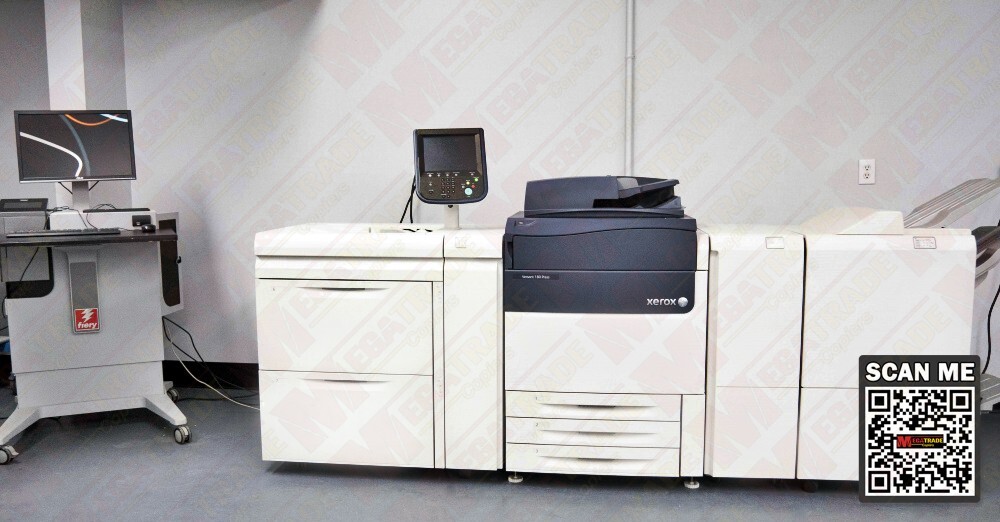 Xerox Versant 180 2 Tray Oversize High Cap Feeder Booklet Finisher EX 180 Fiery