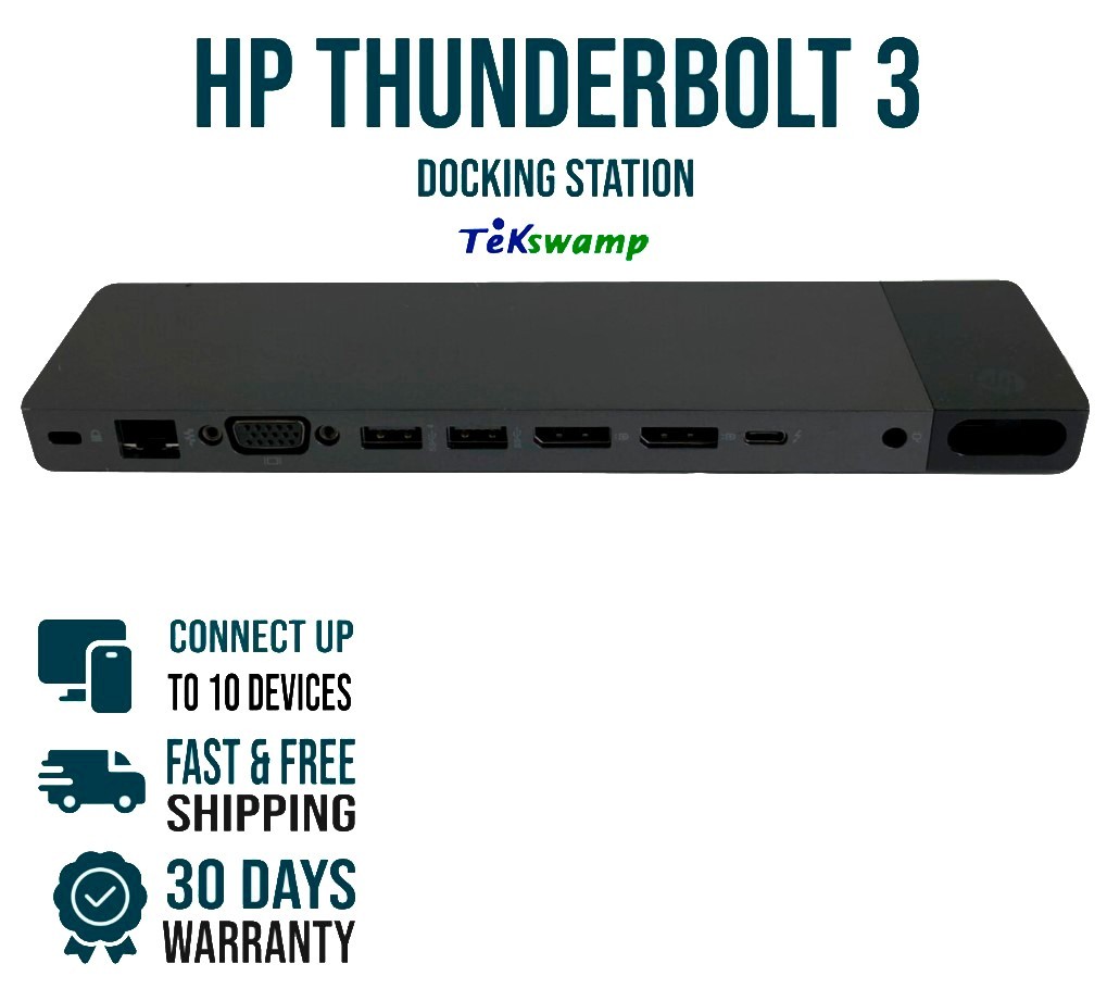 HP Thunderbolt 3 USB-C Docking Station Port Replicator 841830-001 NO ADAPTER