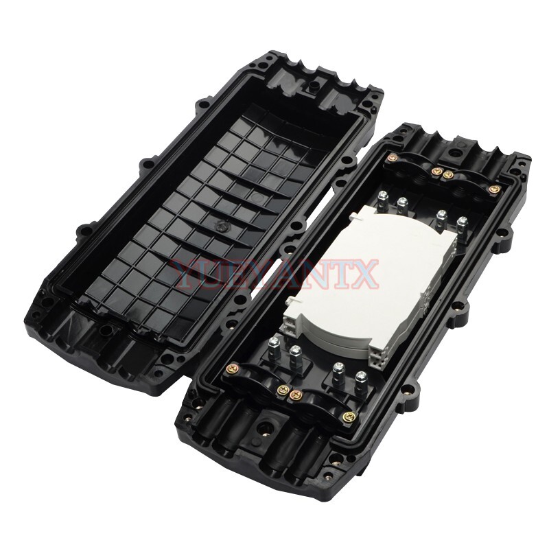 144 Core Horizontal Fiber Optic Splice 4 in 4 out Jointing Cable Box Closure Box