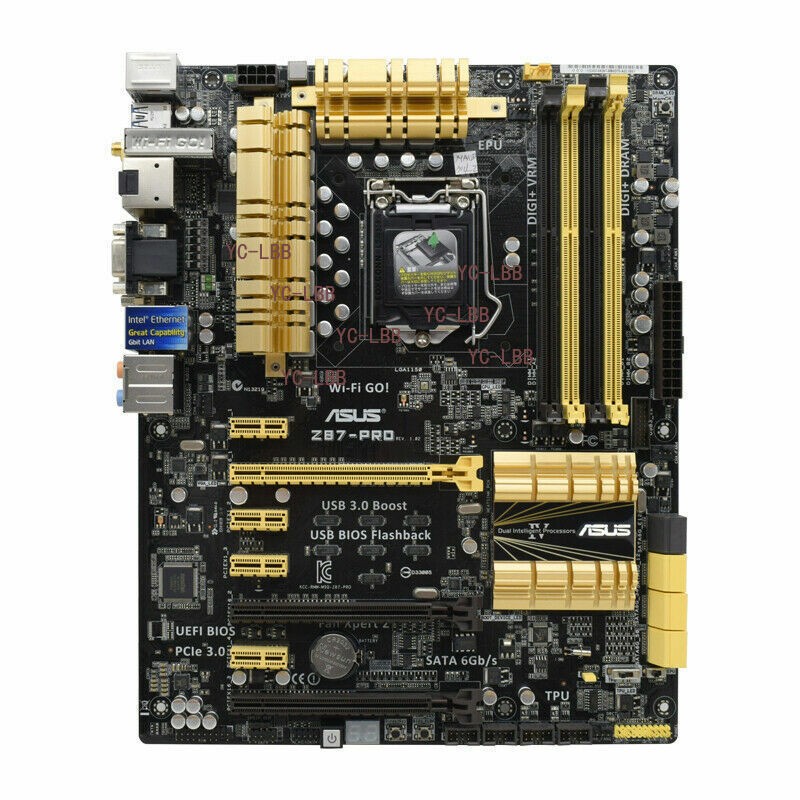 ASUS Z87-PRO Motherboard Intel Z87 LGA1150 4 x DDR3 ATX DVI HDMI Core
