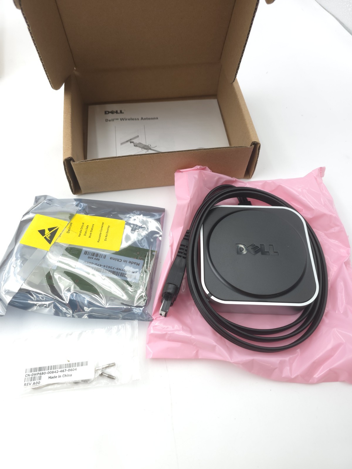 NEW Genuine Dell 0RU297 Wifi Wireless Network Boost Antenna Cable Kit Open Box