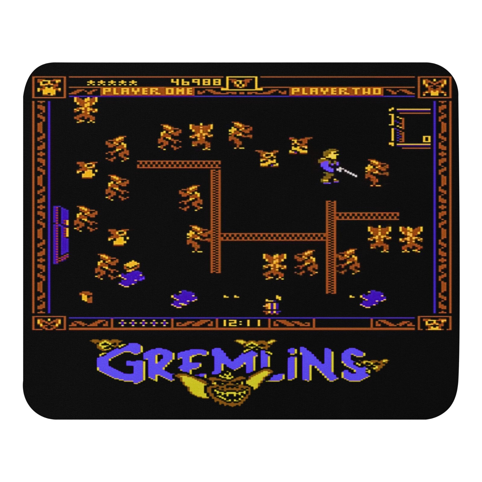 Gremlins - Atari - Mouse Pad NEW  Best Gift Retro Gamer 9.5" x 7.75" Non Slip