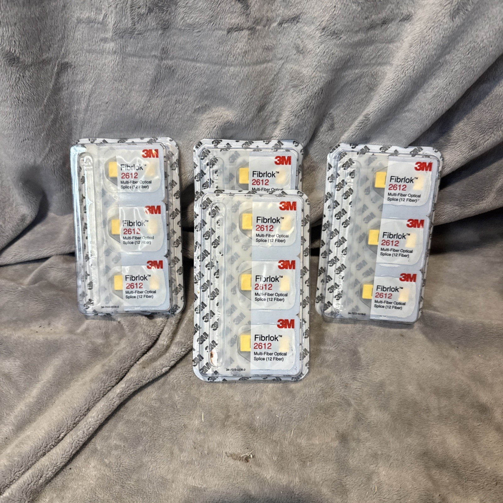 3M Fibrlok 2612 Multi-Fiber Optical Splice (Qty 12)