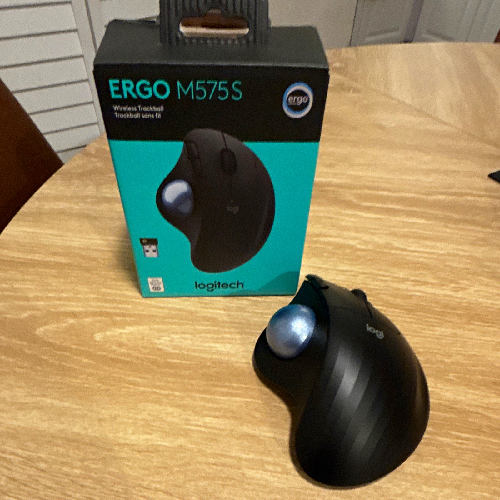 Logitech ERGO M575S Wireless Optical Trackball Mouse 2000 DPI 5Btn Black