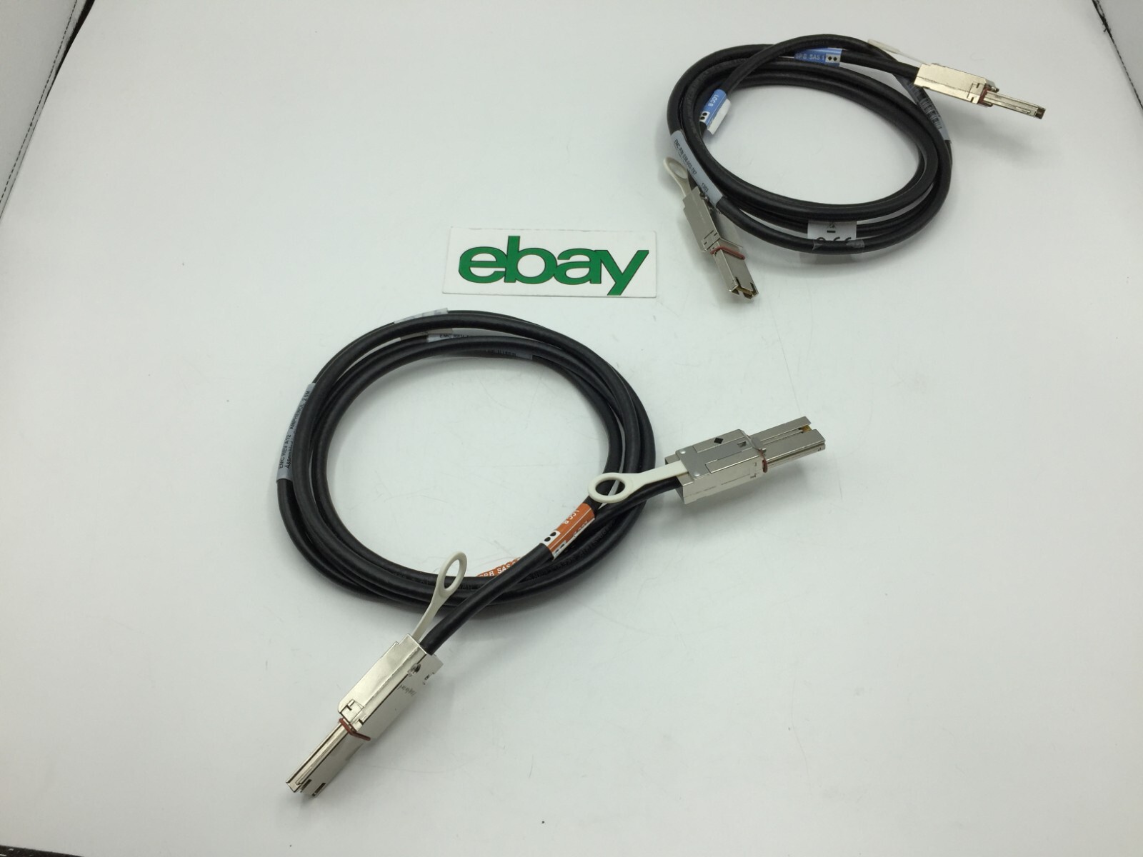 Lot of 2 EMC 038-003-787 Molex Mini-SAS SFF-8088 to SFF-8088 2 Meter - FREE S/H