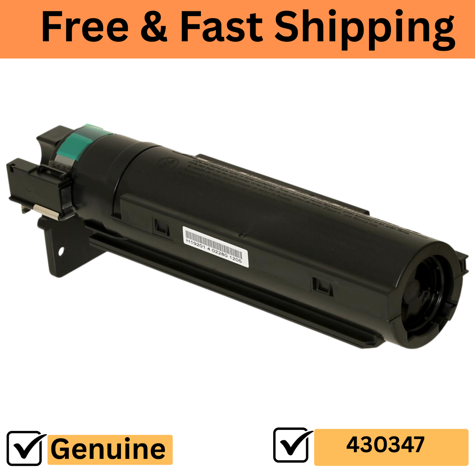 Genuine Ricoh TYPE 1160 (430347) Black Toner Cartridge Estimated Yield 5,000