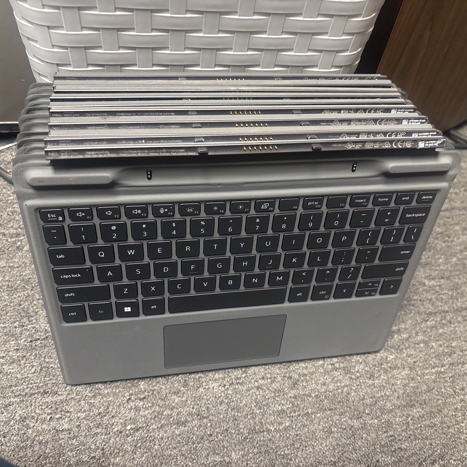 Dell Latitude 7320 Detachable Travel Keyboard K19M001 7MM01 For Parts  As Is