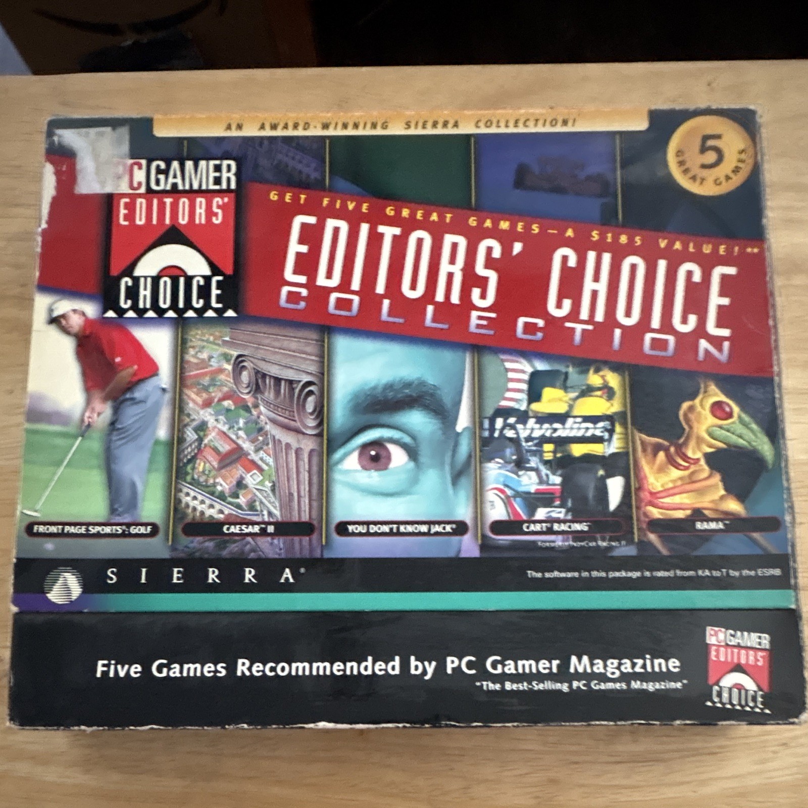 Sierra PC Gamer Editors' Choice Collection CD-ROM PC Games Set (5 Games)