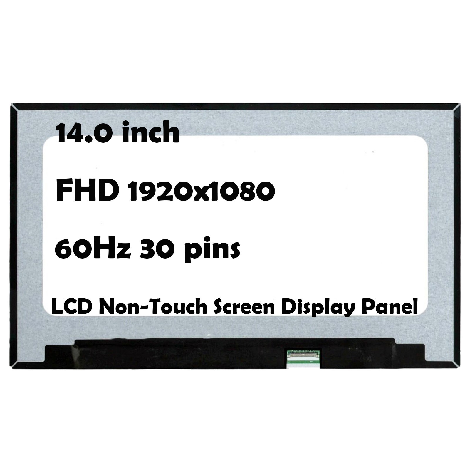14" DP/N 6HXWT 1920x1080 30 Pins LCD Non-Touch Screen Display Panel