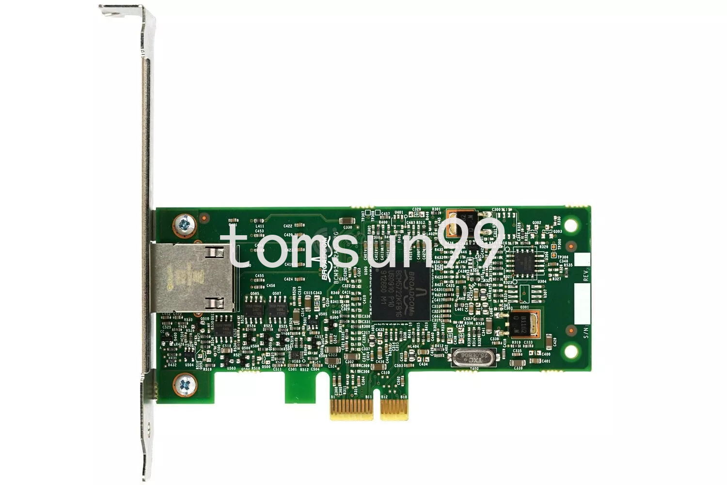 New Genuine Dell Broadcom 1Gb Ethernet Single Port NIC Network PCI-E Card XK104