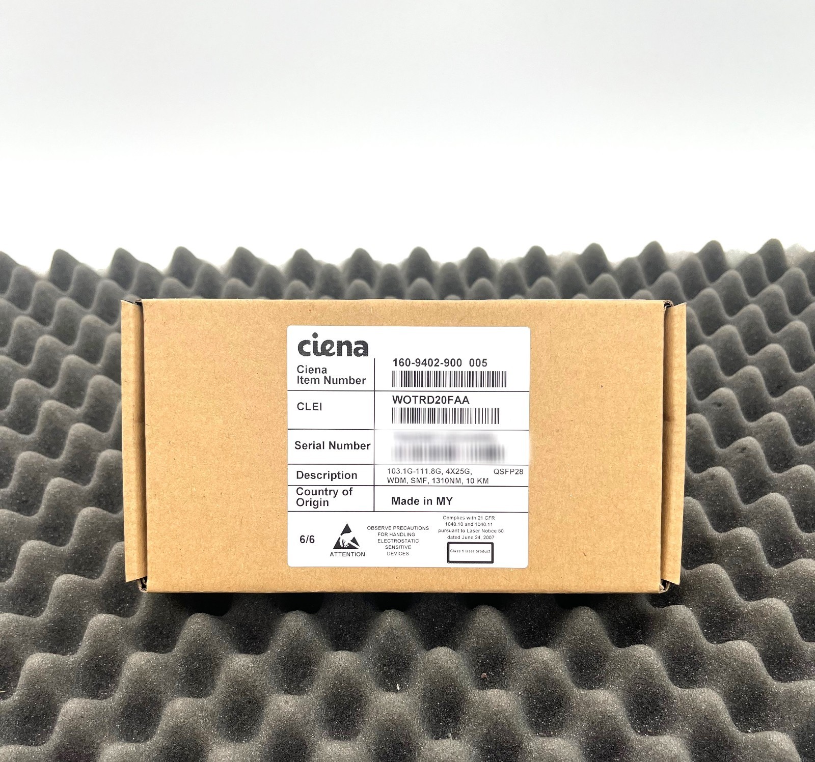 Ciena (Lot of 10) 160-9402-900 005 QSFP28 Transceiver Module (WE BUY CIENA)