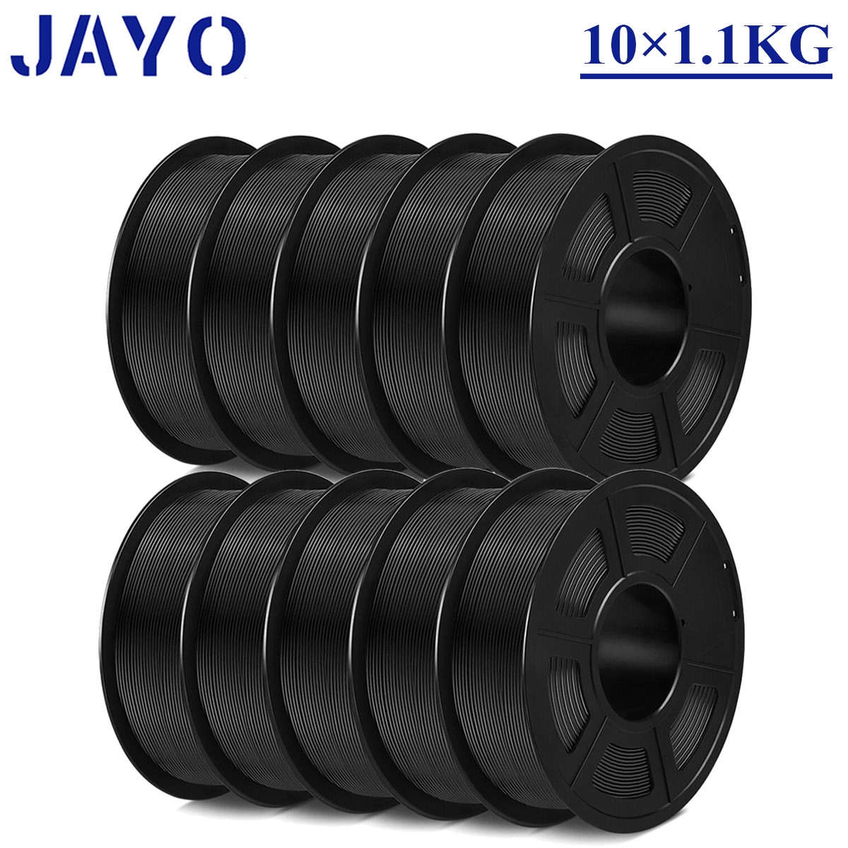 JAYO 10KG 1.75mm PETG Filament 3D Printer Consumables High Toughness Black