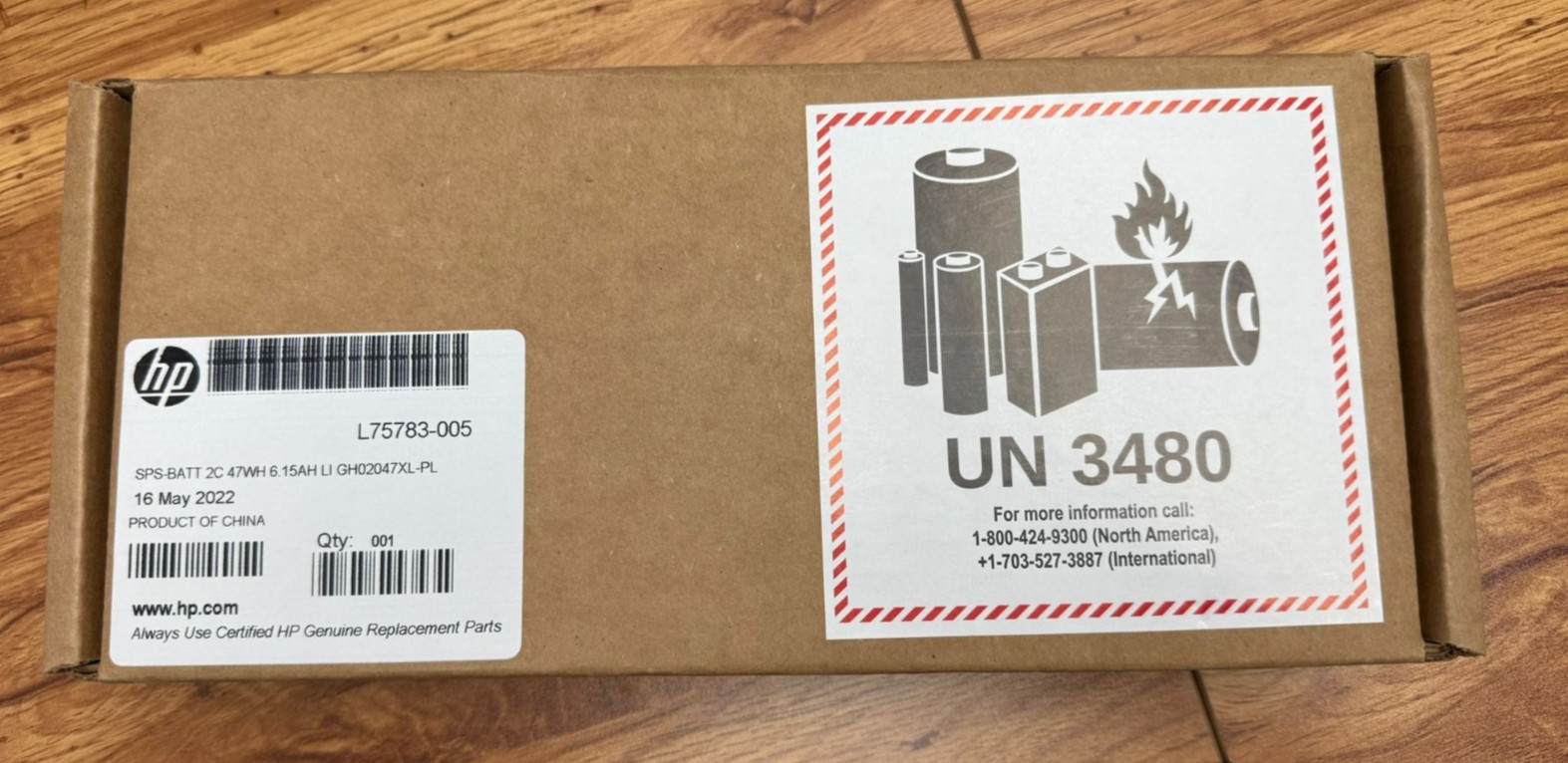 L75783-005 HP BATTERY 7.7V 47.3WH 2C CHROMEBOOK 14A-NA0023CL "GRADE A"