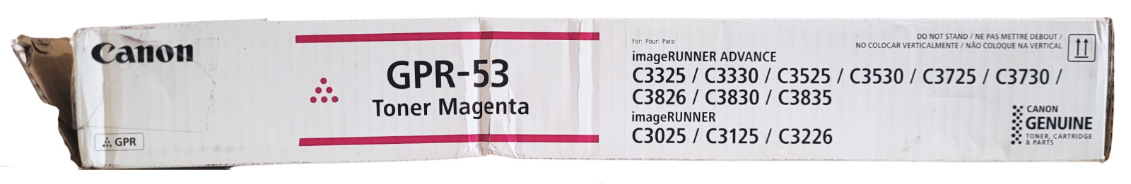 Canon GPR-53 GPR53 Magenta Toner Cartridge With Open Box